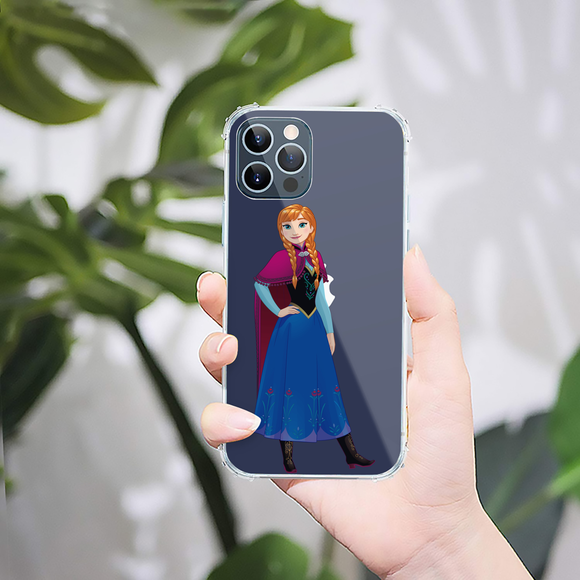 （画像用） アナと雪の女王 アンナ エルサ Frozen Anna Elsa 【iPhone 12シリーズ対応】透明スマホケース（クリアソフトケース）